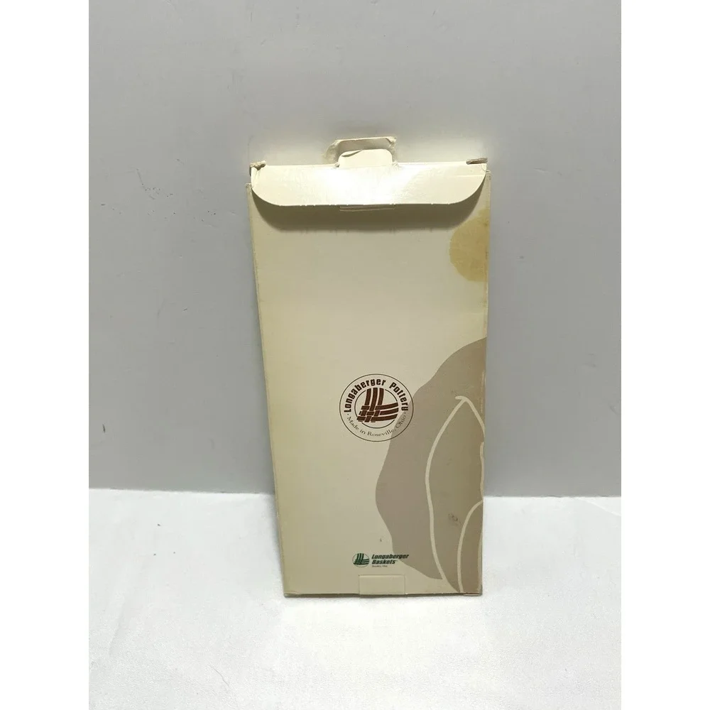 Longaberger Pottery Cookie Mold Father Christmas 1990 Original Box Recipe‎